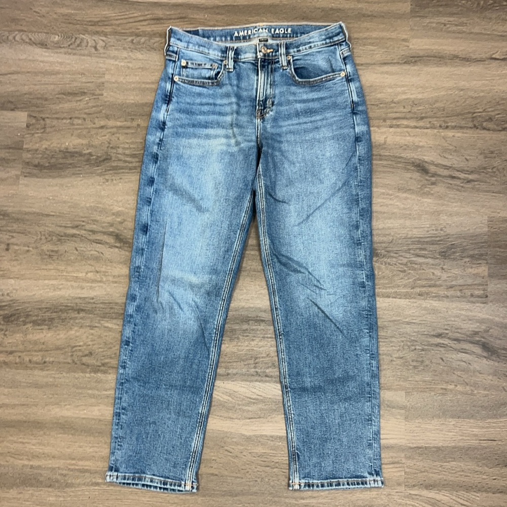 American Eagle Outfitters Light Blue Straight Leg Jeans